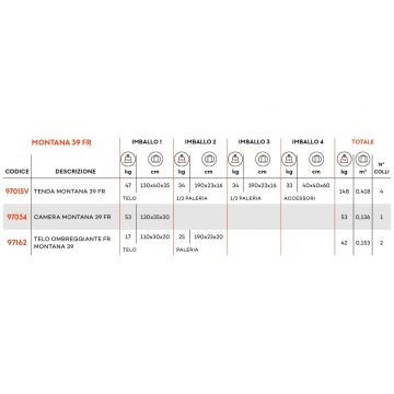Ferrino Montana Afet Çadırı  39 M.5,1 X 7,80 FR