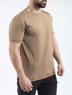 Outdoor T-shirt Günlük Pamuklu Basic Erkek bej