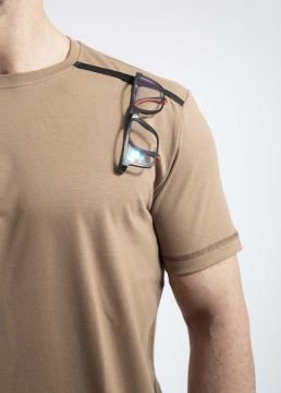 Outdoor T-shirt Günlük Pamuklu Basic Erkek bej