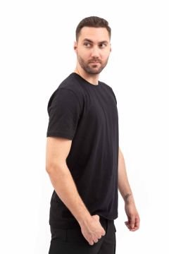 Outdoor T-shirt Günlük Pamuklu Basic Erkek siyah