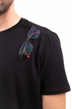 Outdoor T-shirt Günlük Pamuklu Basic Erkek siyah