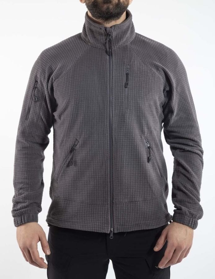 Taktik Outdoor Erkek Petek Polar Sweatshirt Tüylenmez Füme