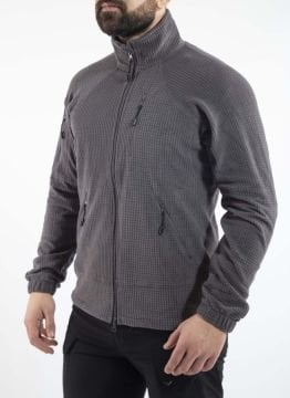 Taktik Outdoor Erkek Petek Polar Sweatshirt Tüylenmez Füme