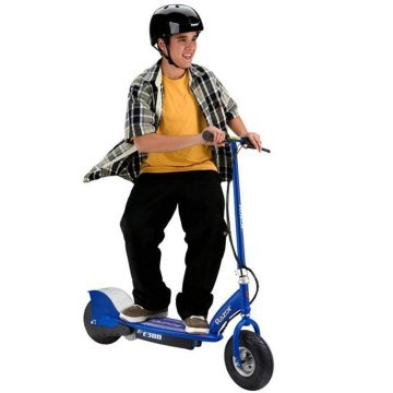 Razor E300 Electric Scooter Blue / White