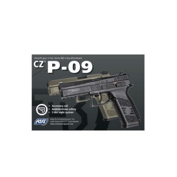 ASG CZ P09 Siyah Blowback Airsoft Tabanca