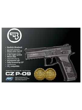 ASG CZ P09 Siyah-Çöl Blowback Airsoft Tabanca