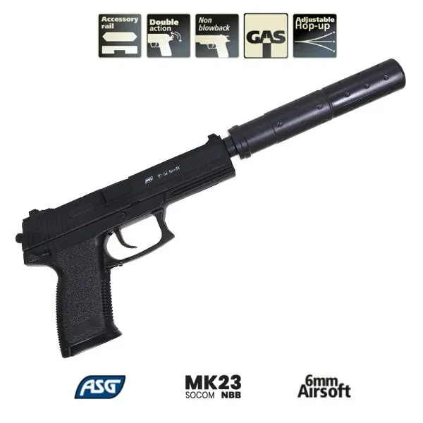 ASG Tokyo Marui Socom MK23 Susturuculu Airsoft Tabanca