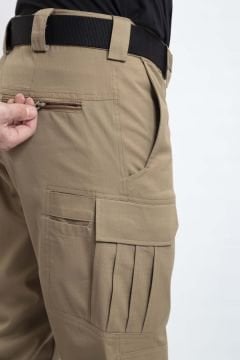 Taktik Kargo Pantolon Erkek Terletmez Dayanıklı 4 Mevsim Koyu Bej