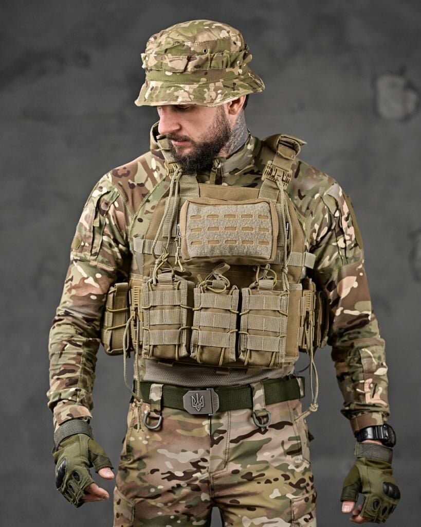 Tactical Balistik Plaka Takılabilen Açık Cepli Kum (Bej) Hücum Yeleği