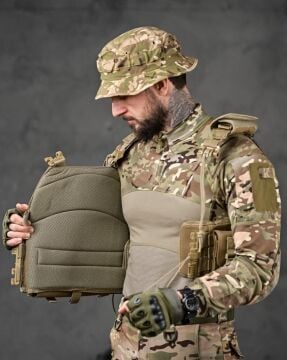 Tactical Balistik Plaka Takılabilen Açık Cepli Kum (Bej) Hücum Yeleği