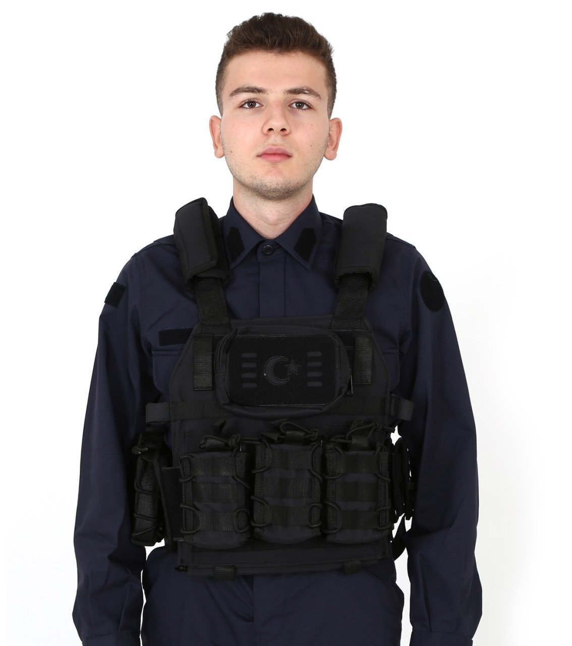 Tactical Balistik Plaka Takılabilen Açık Cepli Siyah Hücum Yeleği