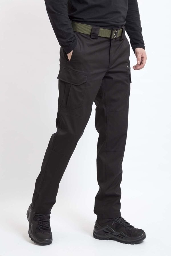 Taktik Kargo Pantolon Erkek Terletmez Dayanıklı 4 Mevsim Siyah