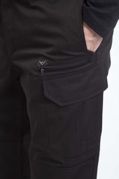 Taktik Kargo Pantolon Erkek Terletmez Dayanıklı 4 Mevsim Siyah