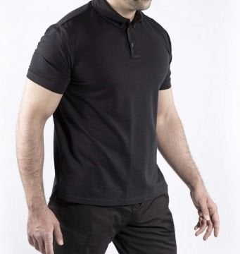 Outdoor Günlük Erkek Kısa Kollu T-shirt Pamuklu siyah