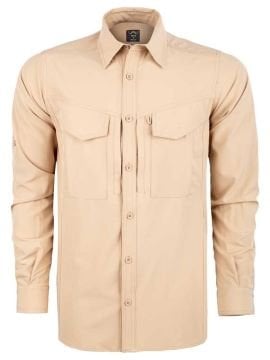 Tactical Outdoor Gömlek Esnek Fit Erkek BEJ