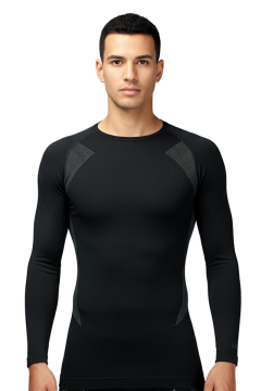 TF Extreme Erkek Seamless Termal Sweatshirt SİYAH