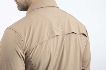 Tactical Outdoor Gömlek Esnek Fit Erkek KOYU BEJ