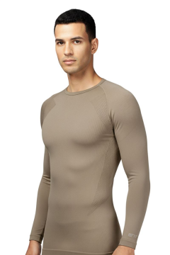 TF Erkek Seamless Termal Sweatshirt - BEJ