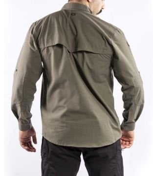 Outdoor Taktik Pamuklu Erkek Gömlek Haki