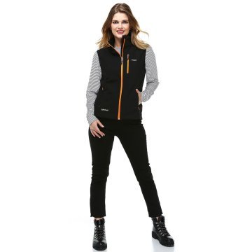 Evolite Neon Softshell Womens Vest - Orange