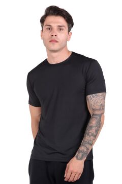 TF Microfiber Kısa Kol Fanila SİYAH