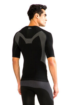 Thermoform Extreme PP Erkek Seamless Termal Tişört SİYAH- TERMAL İÇLİK İNCE, SICAK TUTAN, ESNEK