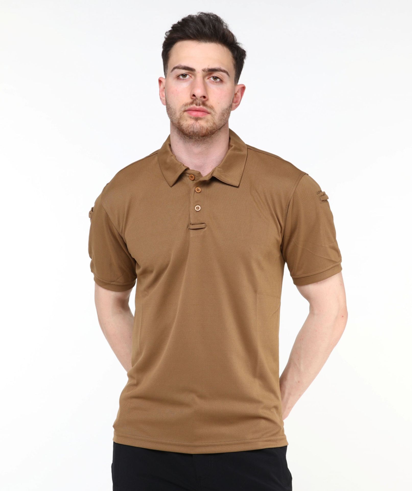 Urban Tactical Polo Yaka T-Shirt / Kahverengi