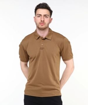Urban Tactical Polo Yaka T-Shirt / Kahverengi