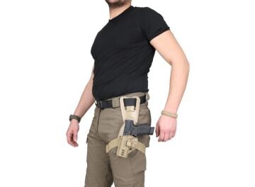 BG Sarsılmaz Sar9 & Sar9 Mete “Sol” Taktik Polimer Kılıf & BG Alçak Taşıma Aparatı Bej