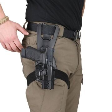 BG Black Grips Tisaş Zigana Taktik Polimer Alçak Taşıma Silah Kılıfı Siyah