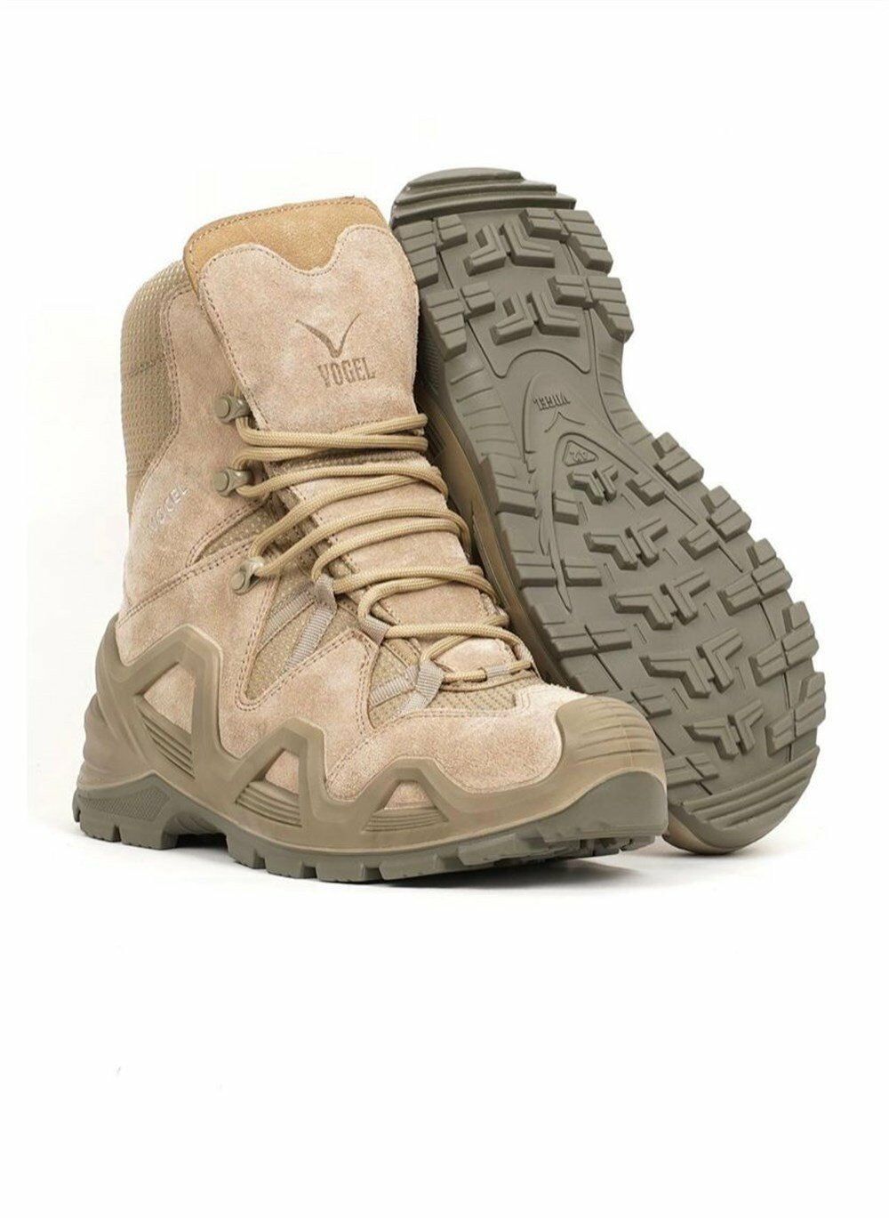 Vogel GUARD  X Fermuarsız Su Geçirmez Suet Deri Bej Bot