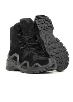 Vogel GUARD  X Fermuarsız Su Geçirmez Suet Deri Siyah Bot