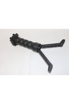 Taktikal Çatal Ayak Bipod - Mat Siyah - Açılır Çatal Ayak - Pikatin Raya Göre Ayarlanabilir.