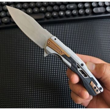 D2 Çelik Katlanır Rulman Sistem Cep Çakısı Kamp Bıçağı BS25-1162