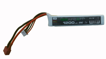 ISG 11.1V TEK PARCA MINISTICK T-PLUG 1200MAH 25C AİRSOFT LIPO PIL