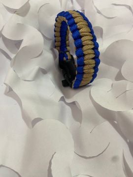 PARACORD BİLEKLİK MAVİ-BEJ