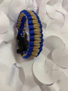 PARACORD BİLEKLİK MAVİ-BEJ