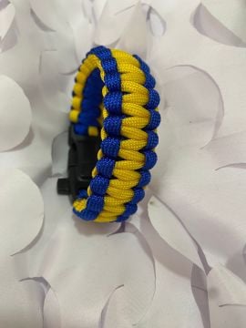 PARACORD BİLEKLİK MAVİ-SARI