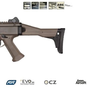 ASG CZ Scorpion EVO 3 ATEK AEG AIRSOFT TÜFEK -TAN / Dual Tone