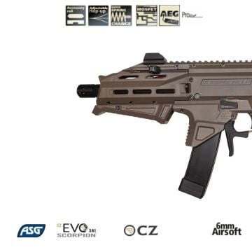 ASG CZ Scorpion EVO 3 ATEK AEG AIRSOFT TÜFEK -TAN / Dual Tone
