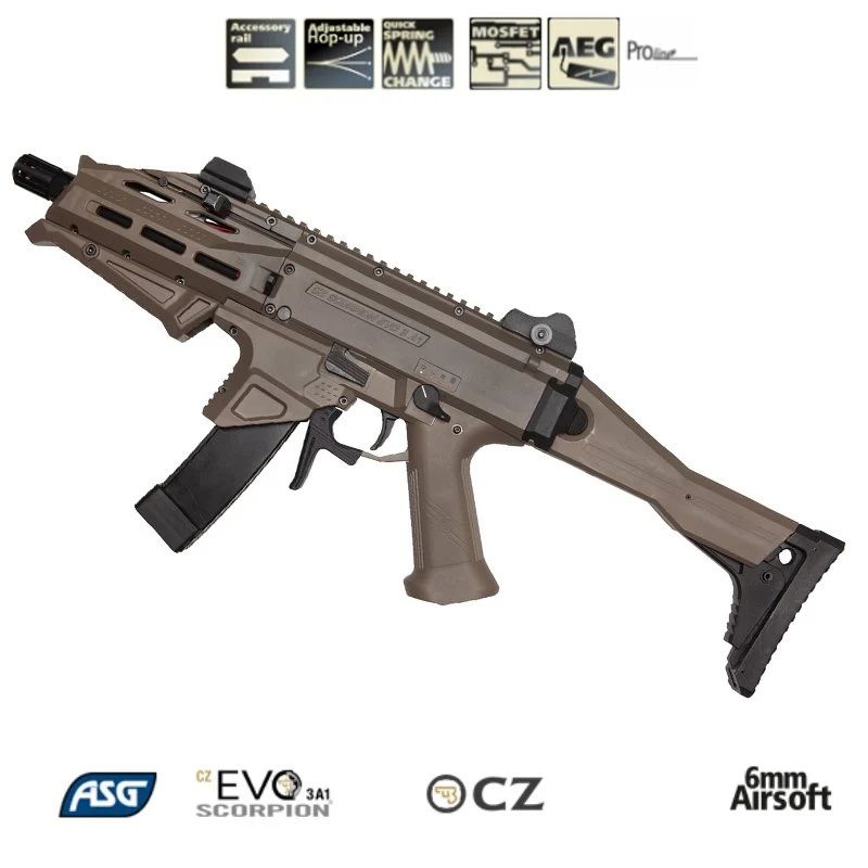 ASG CZ Scorpion EVO 3 ATEK AEG AIRSOFT TÜFEK -TAN / Dual Tone