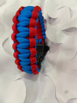 PARACORD BİLEKLİK KIRMIZI MAVİ