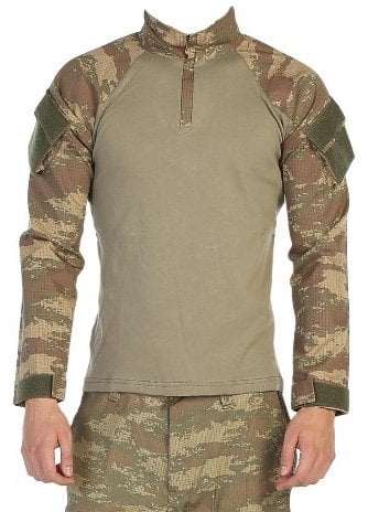 COMBAT T-SHIRT MILITARY CAMOUFLAGE-BEIGE
