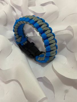 PARACORD BİLEKLİK GRİ MAVİ