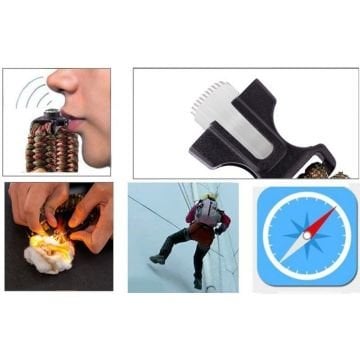 PARACORD BİLEKLİK GRİ MAVİ