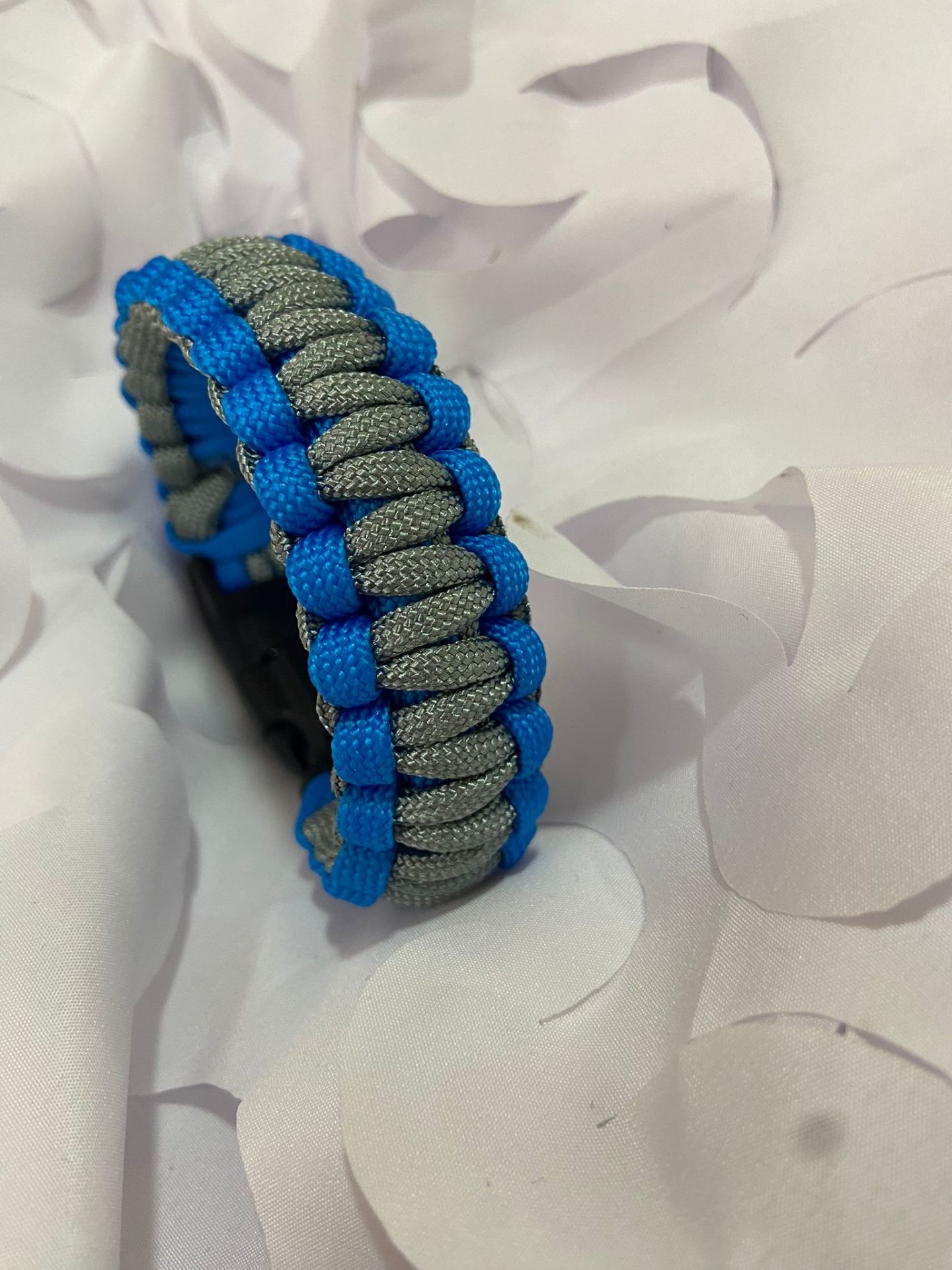 PARACORD BİLEKLİK GRİ MAVİ