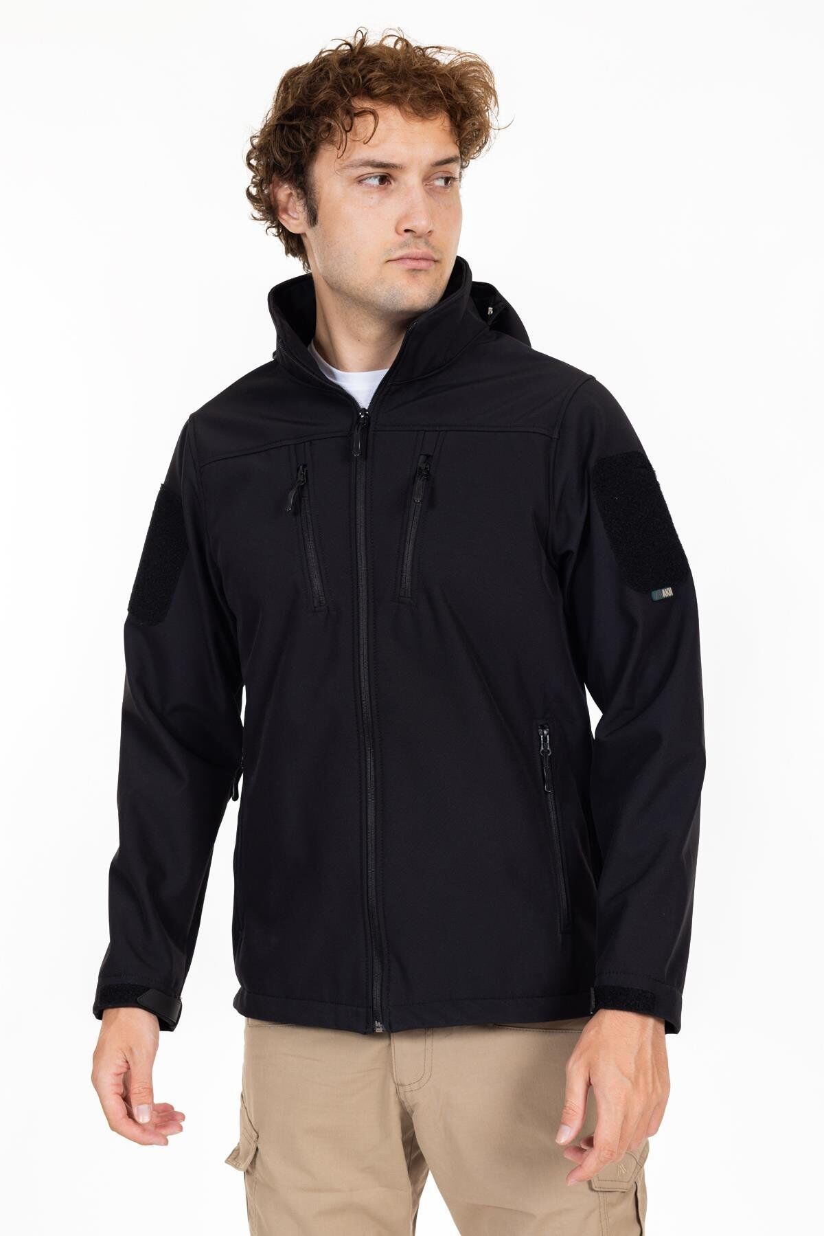 AKN 01 TAKTİK SOFTSHELL MONT SİYAH
