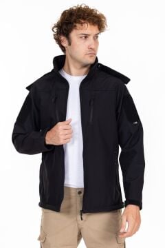 AKN 01 TAKTİK SOFTSHELL MONT SİYAH